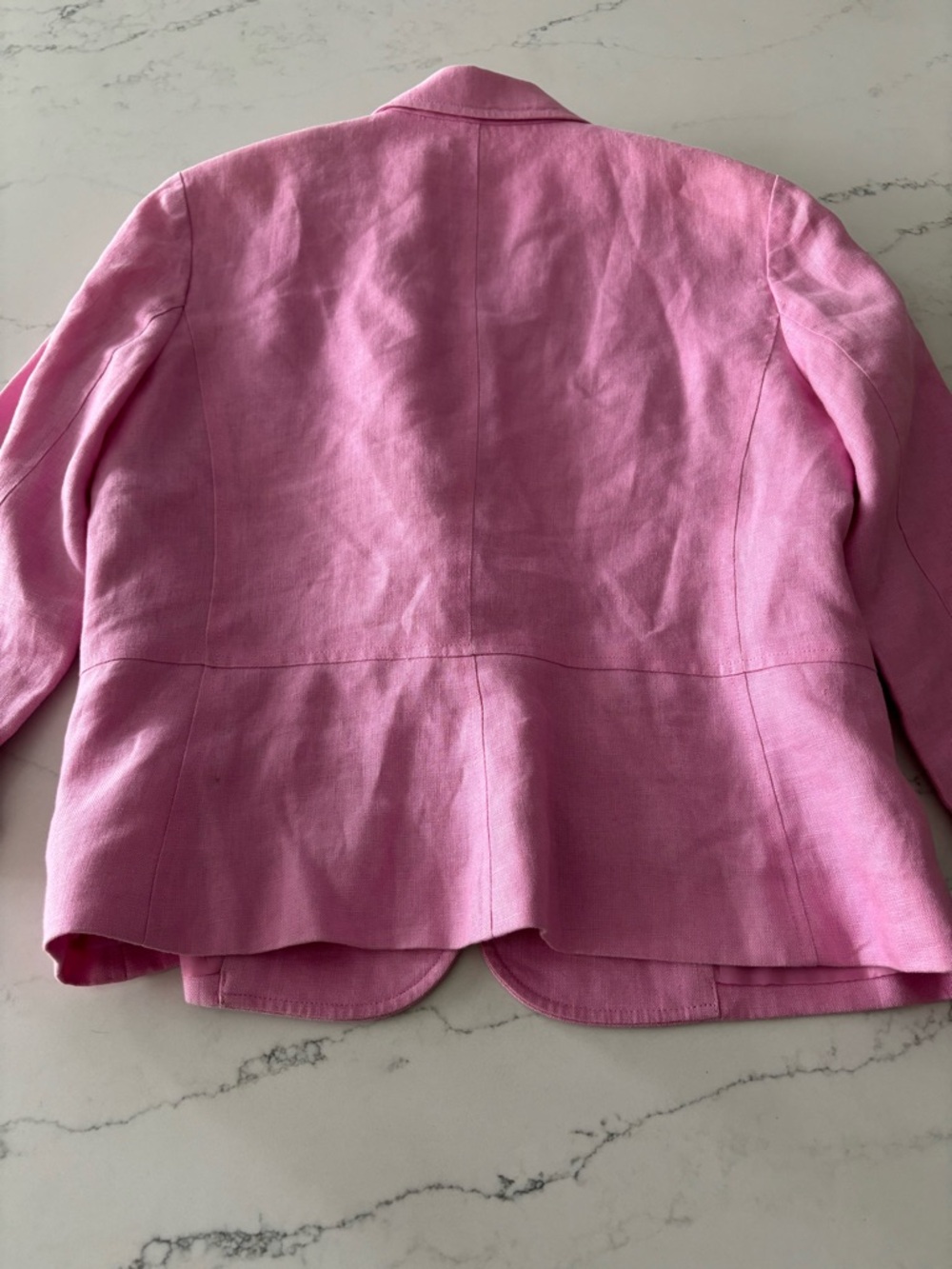 Chaps Pink Tailored Button-Front Blazer - Picture 8 of 8